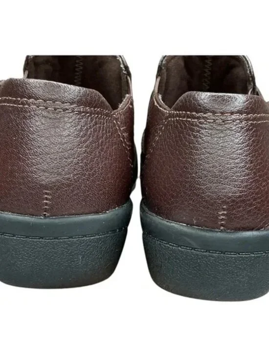 Clarks Collection Brown Leather Slip-On Comfort Loafers Women’s Size 6M - Picture 9 of 11